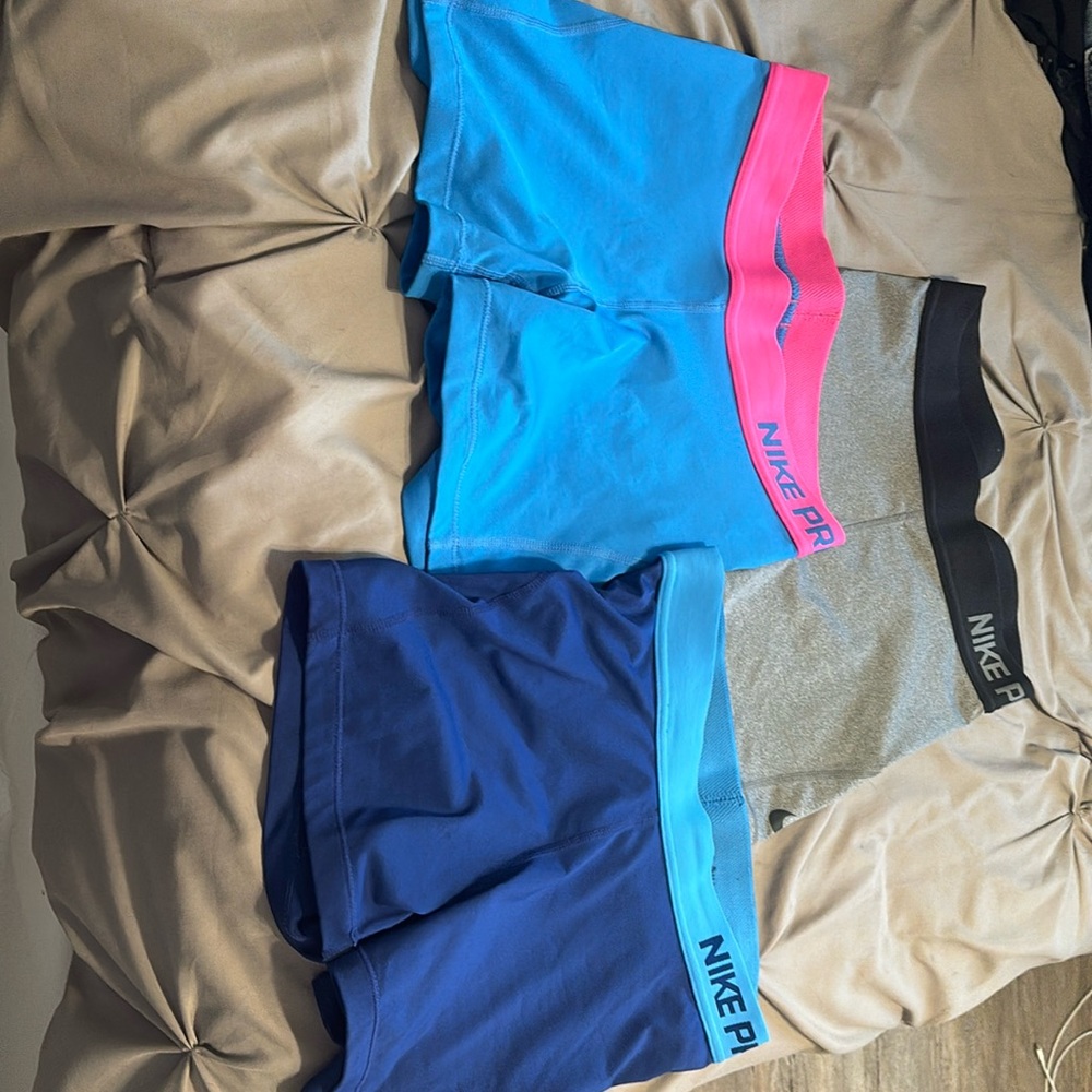 3 pair Nike pro shorts. Buy individually or bundle for less$
